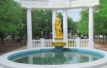 Реставрация фонтана «Добрый гений» в Феодосии